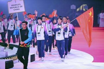 （躰(tǐ)育）第三届亚洲青年运动会在巴林开幕