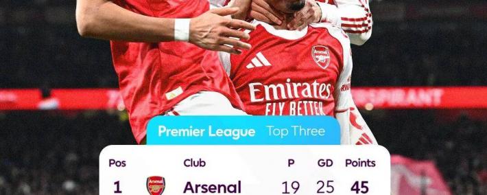 榜首大戰(zhàn)！阿森纳大胜！