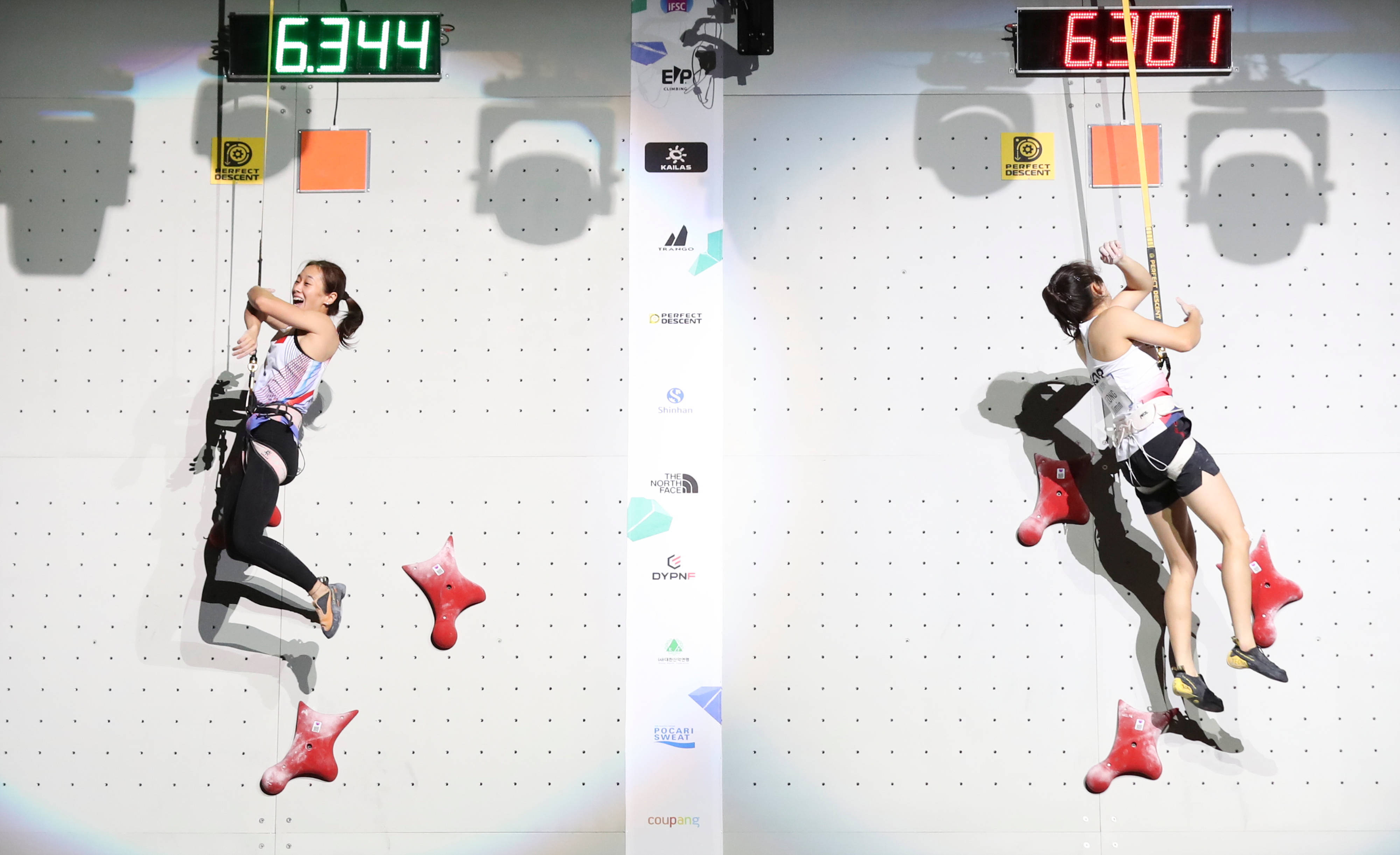 （体育）攀岩——世锦赛：中国选手获得速度赛亞(yà)军、季军