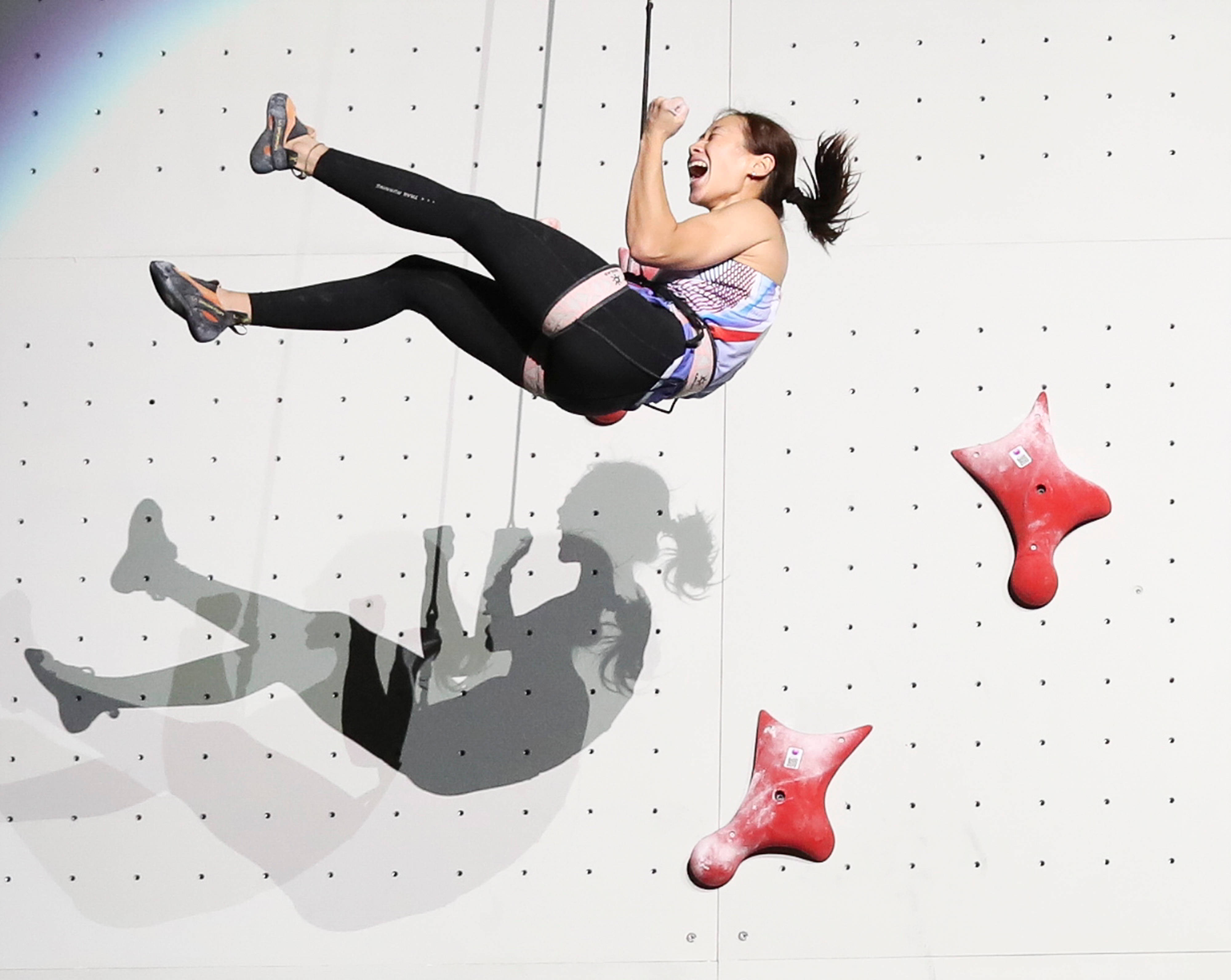 （体育）攀岩——世锦赛：中国选手获得速度赛亞(yà)军、季军