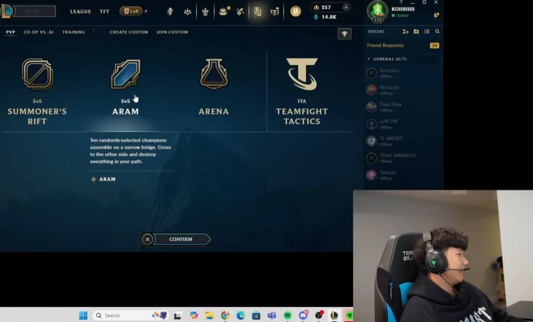 LOL冠军选手认为大乱斗比单排(pái)更有价值