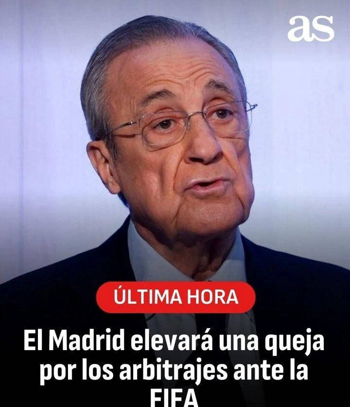 皇马对裁判争议不(bù)满，向FIFA投訴(sù)西甲裁判并提交(jiāo)误判报告