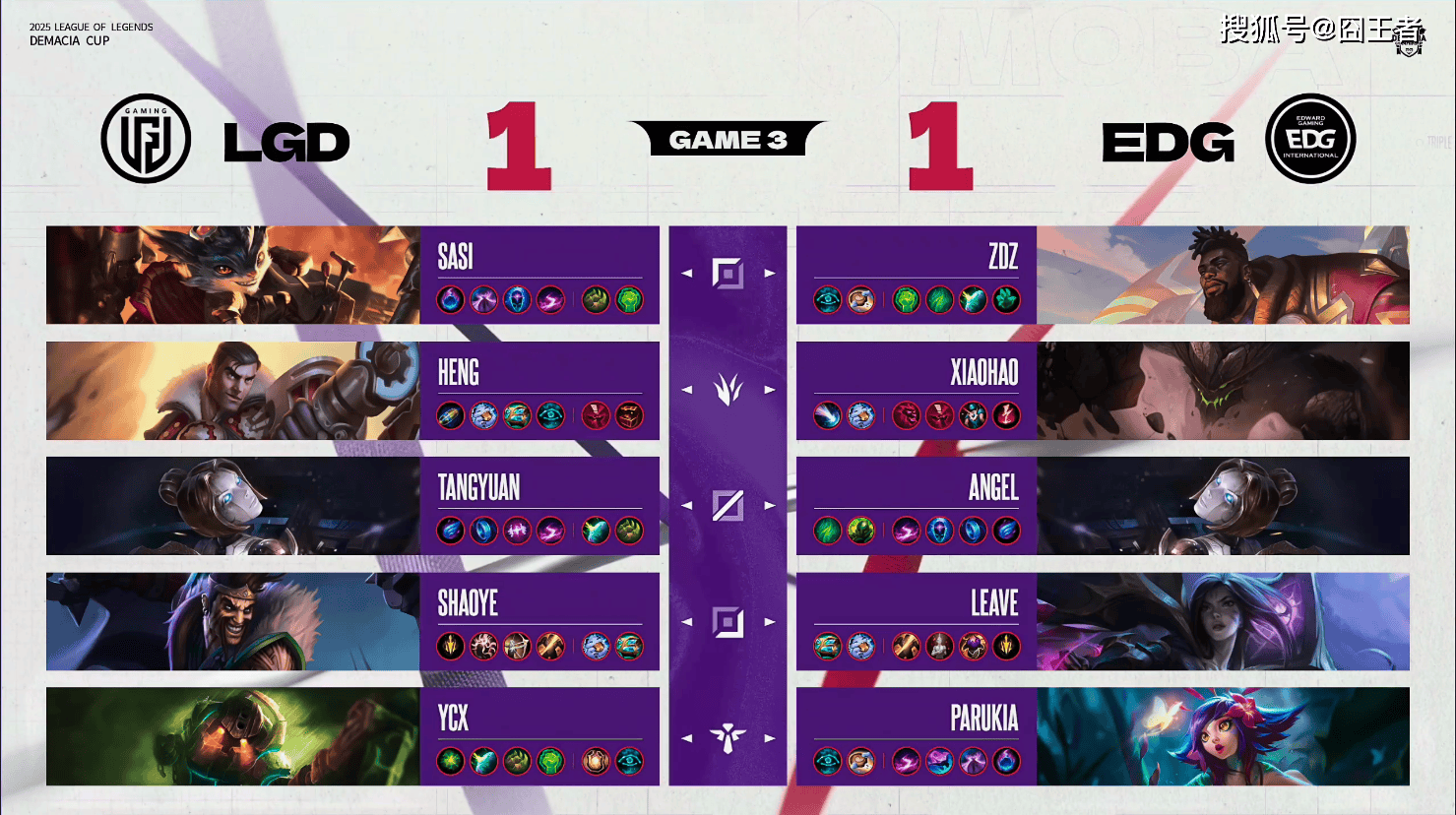 德玛西亚杯：让一追二，EDG三侷(jú)战胜LGD